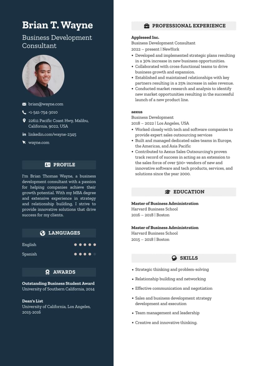 Resume Template 1